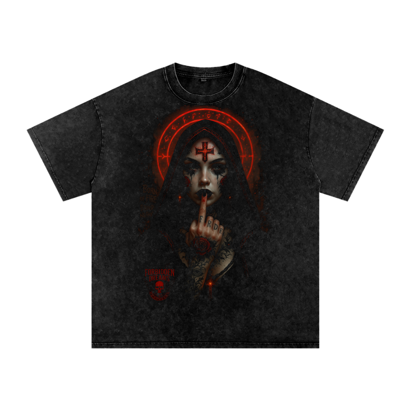 “Sins of the Silent Saint” - Acid Wash Oversize T-Shirt From $65
