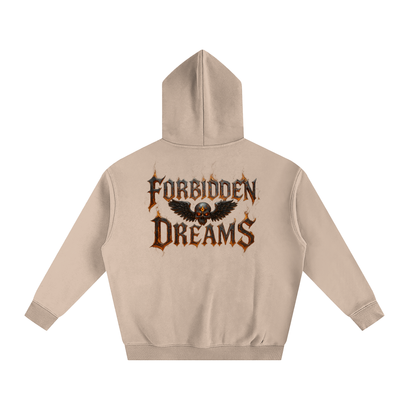 FD iron flames - Oversize Fleeced Hoodie From $100