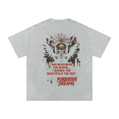 “Graveborn Siren” - Acid Wash Oversize T-Shirt From $65