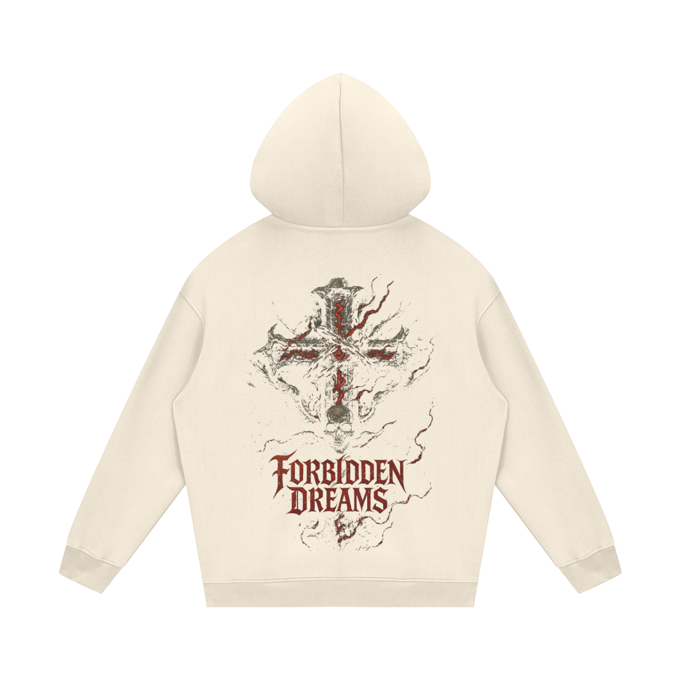FD Cross and skull - Fleece Hoodie From $100