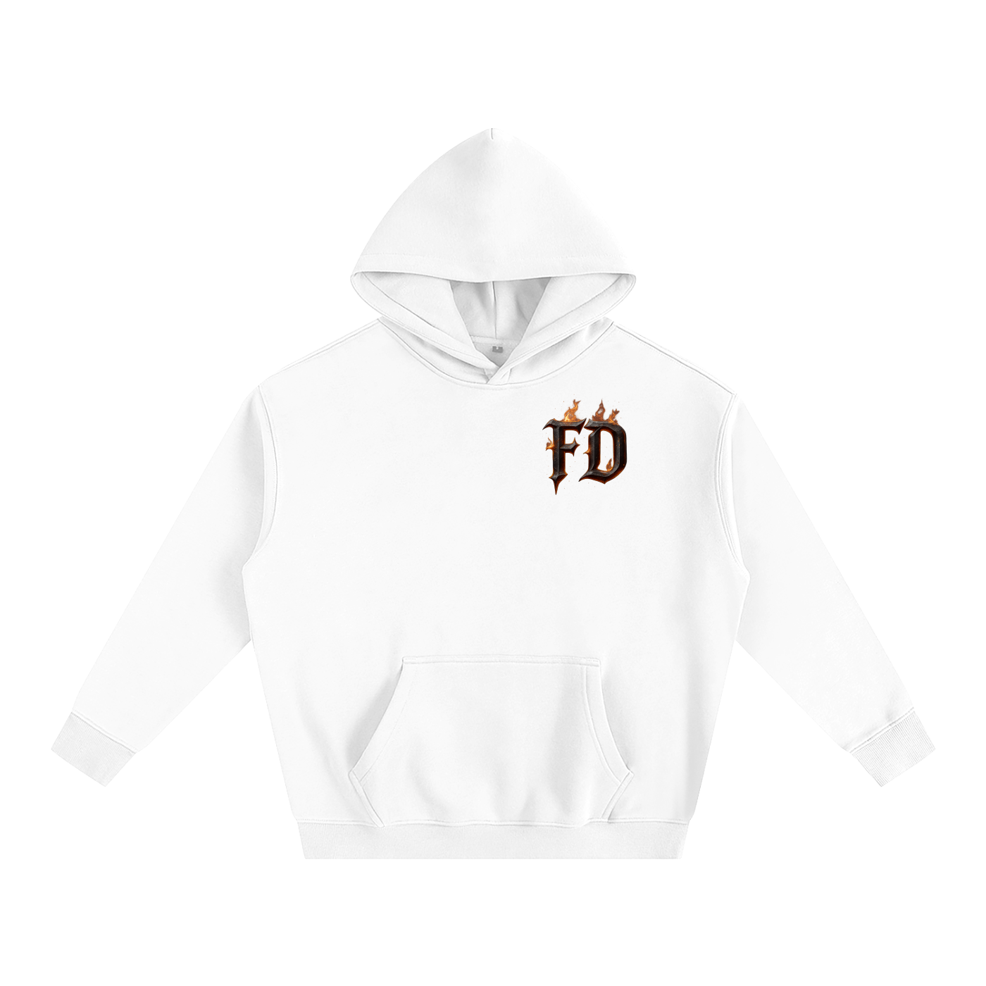 FD iron flames - Oversize Fleeced Hoodie From $100