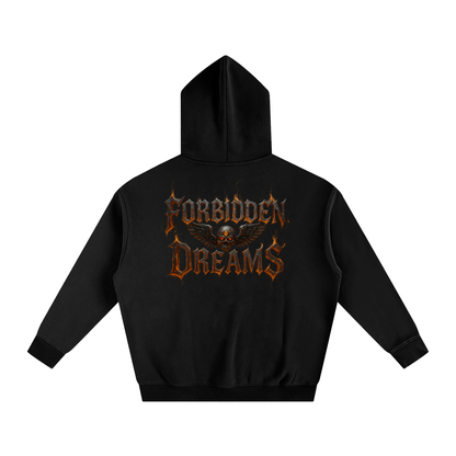 FD iron flames - Oversize Fleeced Hoodie From $100