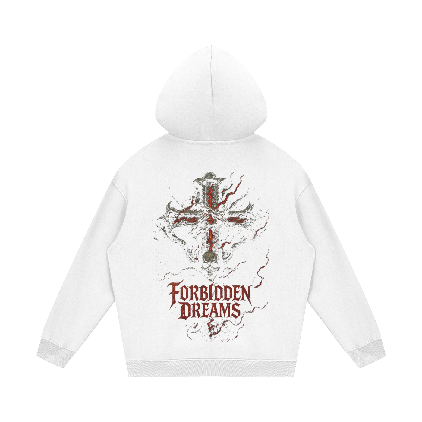 FD Cross and skull - Fleece Hoodie From $100