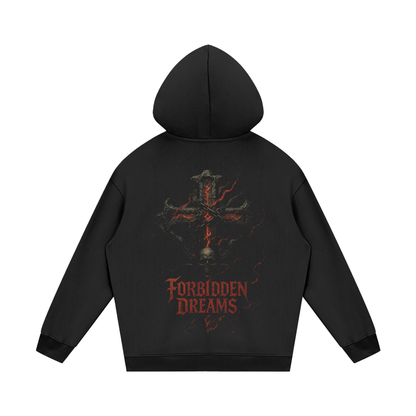FD Cross and skull - Fleece Hoodie From $100