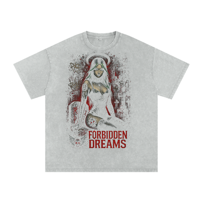 “Graveborn Siren” - Acid Wash Oversize T-Shirt From $65