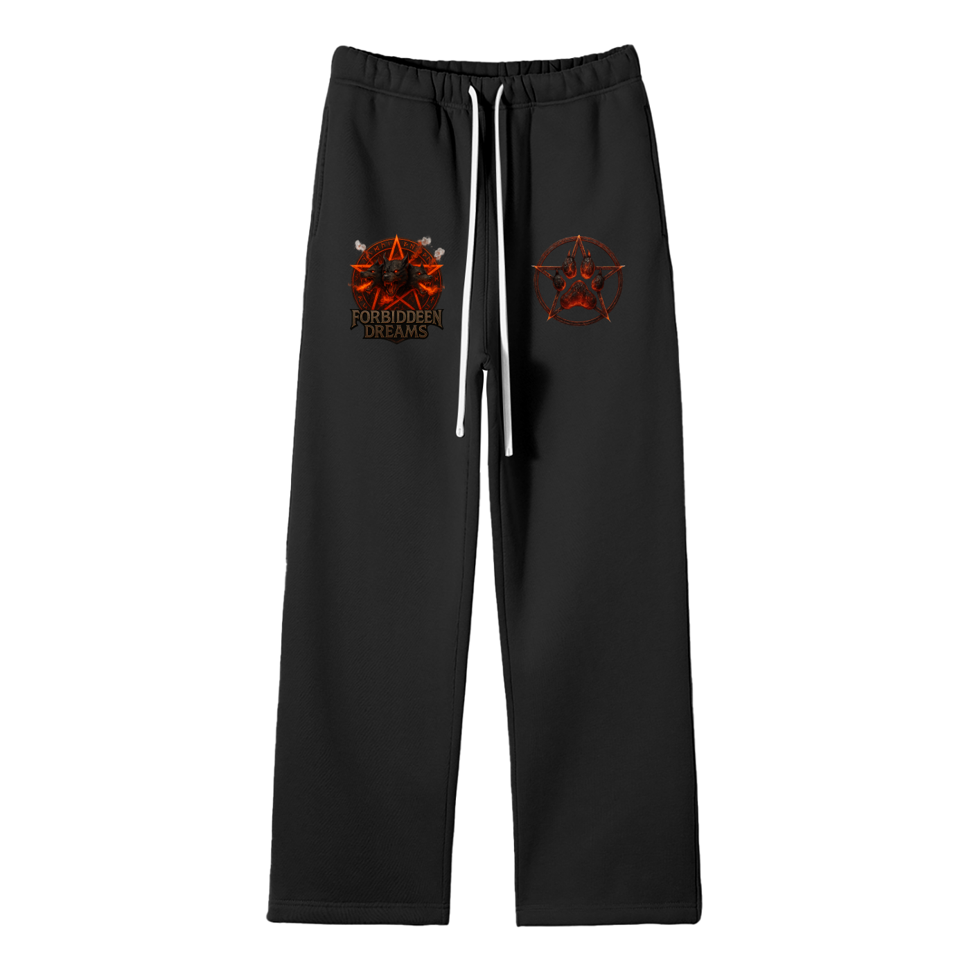 “Cerberus Sigil”- Fleece Straight Leg Pants From $85