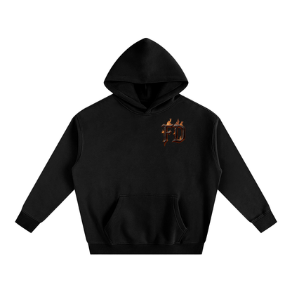 FD iron flames - Oversize Fleeced Hoodie From $100