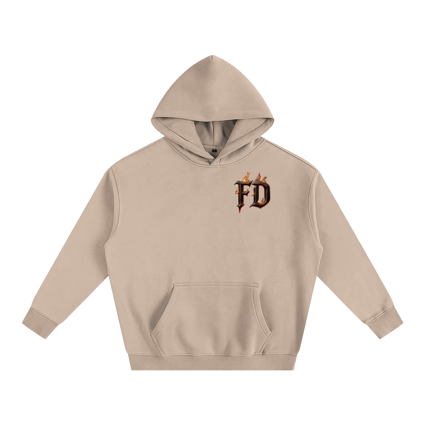 FD iron flames - Oversize Fleeced Hoodie From $100