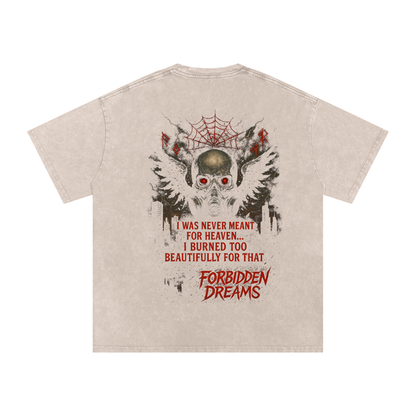 “Graveborn Siren” - Acid Wash Oversize T-Shirt From $65