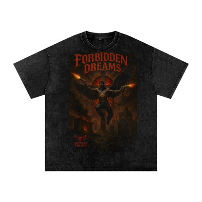 “Forbidden Resurrection” - Acid Wash Oversize T-Shirt From $65