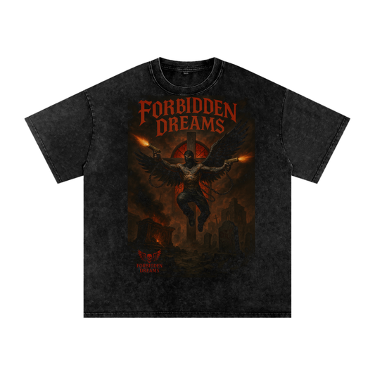 “Forbidden Resurrection” - Acid Wash Oversize T-Shirt From $65