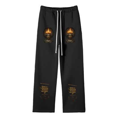 “Weeping Divinity”-  Fleece Straight Leg Pants From $85